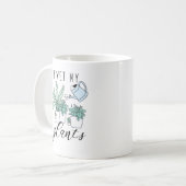 Ik bewater mijn planten koffiemok (Voorkant links)