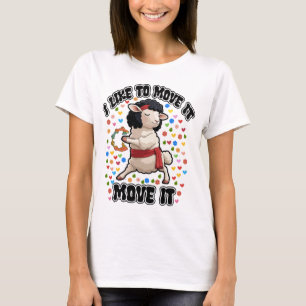 Ik beweeg het graag, beweeg het t-shirt