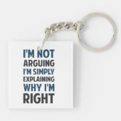 Ik beweer niet dat ik het uitleg. sleutelhanger (Achterkant)