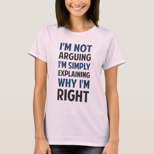 Ik beweer niet dat ik het uitleg. t-shirt (Voorkant)