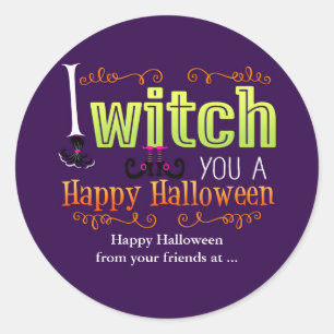 IK BEWENS JE EEN GEZEGENDE HALLOWEEN Favor Sticker