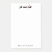 Ik bewerk omdat ik Post-it® notes kan personaliser (Voorkant)