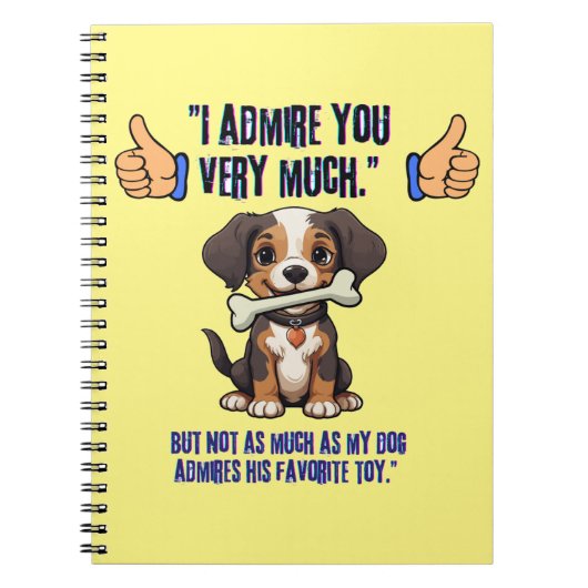 IK BEWONDER JE ZEER NOTITIEBOEK (Voorkant)