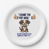 IK BEWONDER JE ZEER PAPIEREN BORDJE (Voorkant)