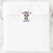 IK BEWONDER JE ZEER RONDE STICKER (Tas)