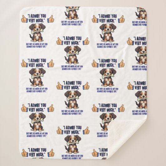 IK BEWONDER JE ZEER SHERPA DEKEN (Voorkant)