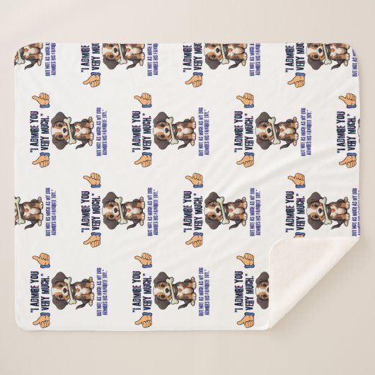 IK BEWONDER JE ZEER SHERPA DEKEN (Voorkant (horizontaal))