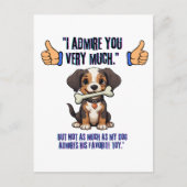 IK BEWONDER JE ZEER UITNODIGING BRIEFKAART (Voorkant)