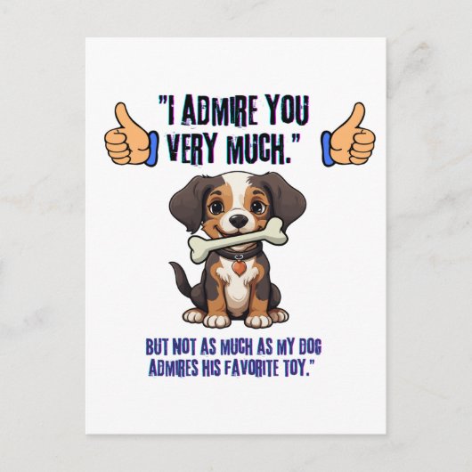 IK BEWONDER JE ZEER UITNODIGING BRIEFKAART (Voorkant)