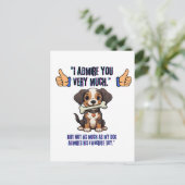 IK BEWONDER JE ZEER UITNODIGING BRIEFKAART (Staand voorkant)