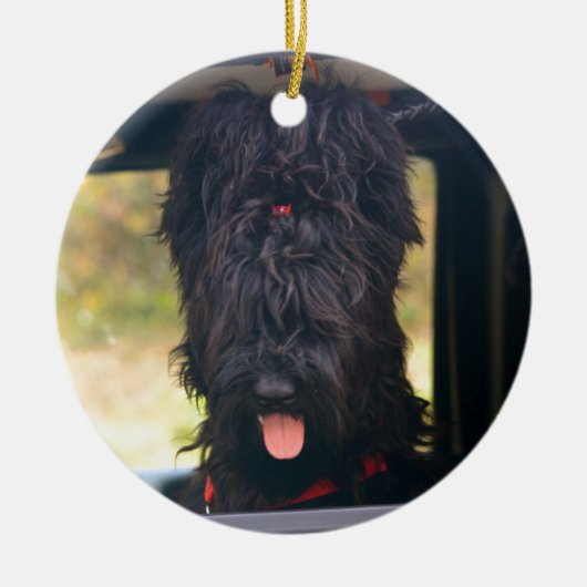 Ik bezit deze jeep keramisch ornament (Voorkant)