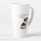 Ik bezit jou Shih Tzu Latte Mok (Rechterhoek)