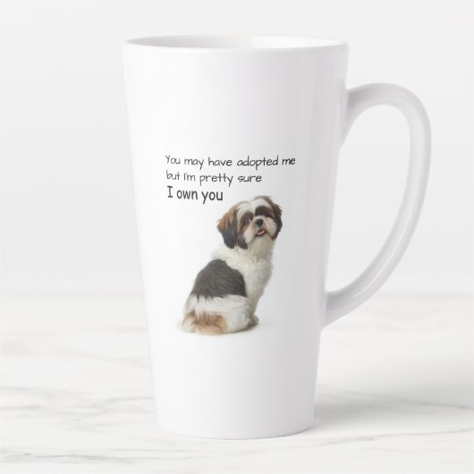 Ik bezit jou Shih Tzu Latte Mok (Rechts)