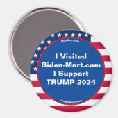 Ik bezocht Biden-Mart.com Koelkast Magnet (Voorkant / Achterkant)