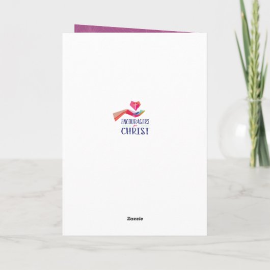 Ik bid altijd voor jou feestdagen kaart (Achterkant)