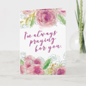 Ik bid altijd voor jou feestdagen kaart (Voorkant)