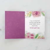 Ik bid altijd voor jou feestdagen kaart (Binnen)