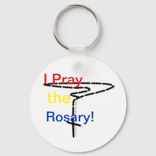 Ik bid de Rosary! Sleutelhanger (Voorkant)