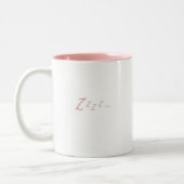 Ik bid linkse Mok. Tweekleurige Koffiemok (Links)