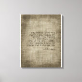 "Ik bid omdat..." Canvas Afdruk (Voorkant)