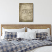 "Ik bid omdat..." Canvas Afdruk (Insitu (Slaapkamer))