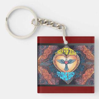 Ik bid voor de acryl Sleutelhanger
