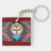 Ik bid voor de acryl Sleutelhanger (Achterkant)