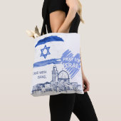 Ik bid voor Israël, ik sta achter Israël. wereldvr Tote Bag (Dichtbij)