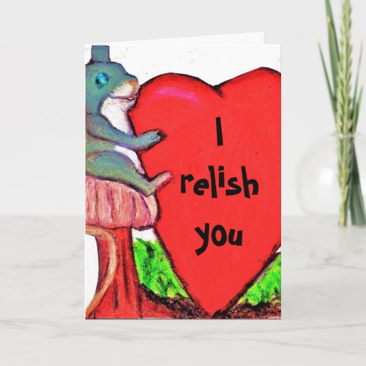 IK BIED JE EEN grapje. Feestdagen Kaart (Voorkant)