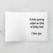 IK BIED JE EEN grapje. Feestdagen Kaart (Binnen)