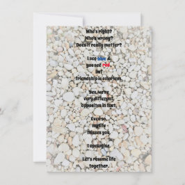 Ik bied mijn excuses aan voor het Wenskaart van Fl