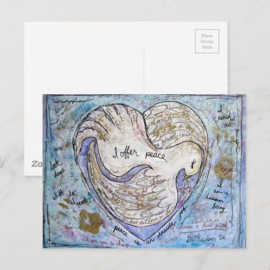 Ik bied vrede aan briefkaart (Voorkant / Achterkant)