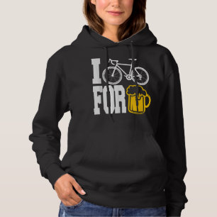 IK BIEK VOOR BEER - grappig fietsen tegen Shirt! Hoodie