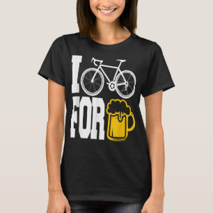 IK BIEK VOOR BEER - grappig fietsen tegen Shirt! T-shirt