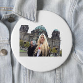 Ik bij de Berliner Dom!!!!!! Ronde Button 6,0 Cm (In situ)