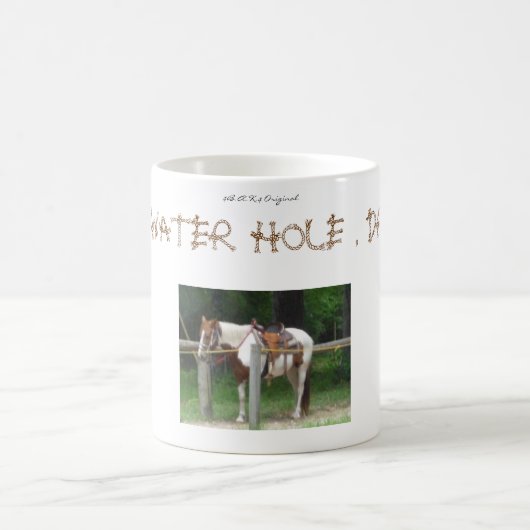 Ik bij watergat. drogen koffiemok (Center)