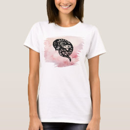 Ik bijt Bull Snake op Pink T-shirt