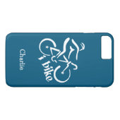 Ik BIKE aangepaste monogram-telefoongevallen Case-Mate iPhone Case (Achterkant (Horizontaal))