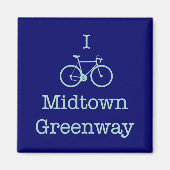 Ik Bike Midtown Greenway Magneet (Voorkant)