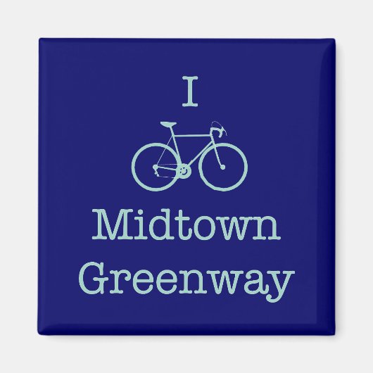 Ik Bike Midtown Greenway Magneet (Voorkant)