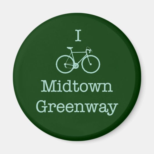 Ik Bike Midtown Greenway Magneet (Voorkant)