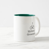 Ik Bike Midtown Greenway Tweekleurige Koffiemok (Voorkant rechts)