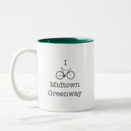 Ik Bike Midtown Greenway Tweekleurige Koffiemok