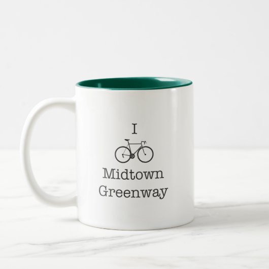 Ik Bike Midtown Greenway Tweekleurige Koffiemok (Links)