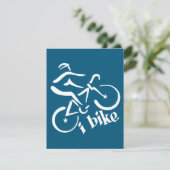 Ik BIKE-uitnodiging, pas aan Kaart (Staand voorkant)