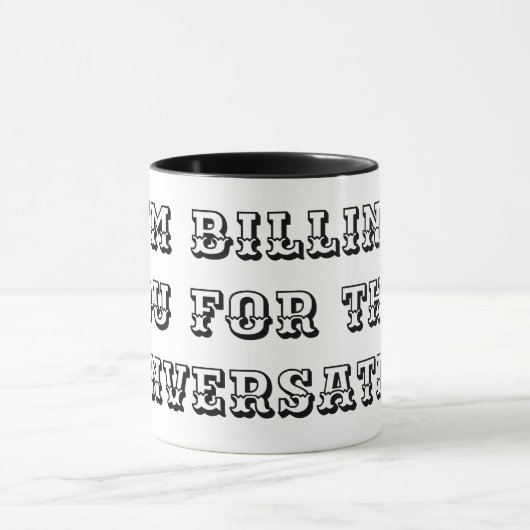 IK BIL JE VOOR DIT gesprek grappige advocaat Mok (Midden)