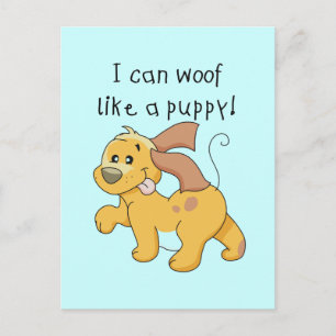 Ik blaf als de T-shirts en de Giften van een Puppy Briefkaart