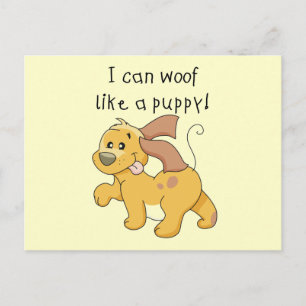 Ik blaf als de T-shirts en de Giften van een Puppy Briefkaart