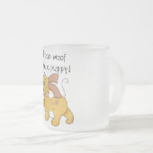 Ik blaf als de T-shirts en de Giften van een Puppy Matglas Koffiemok (Voorkant rechts)