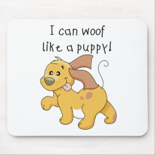 Ik blaf als de T-shirts en de Giften van een Puppy Muismat